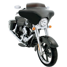 Batwing Fairing — 43 cm (17") altura, 85 cm (33-1/2") ancho, negro brillante