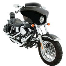 Carenado Batwing — 43 cm (17") alto, 85 cm (33-1/2") ancho, negro brillante