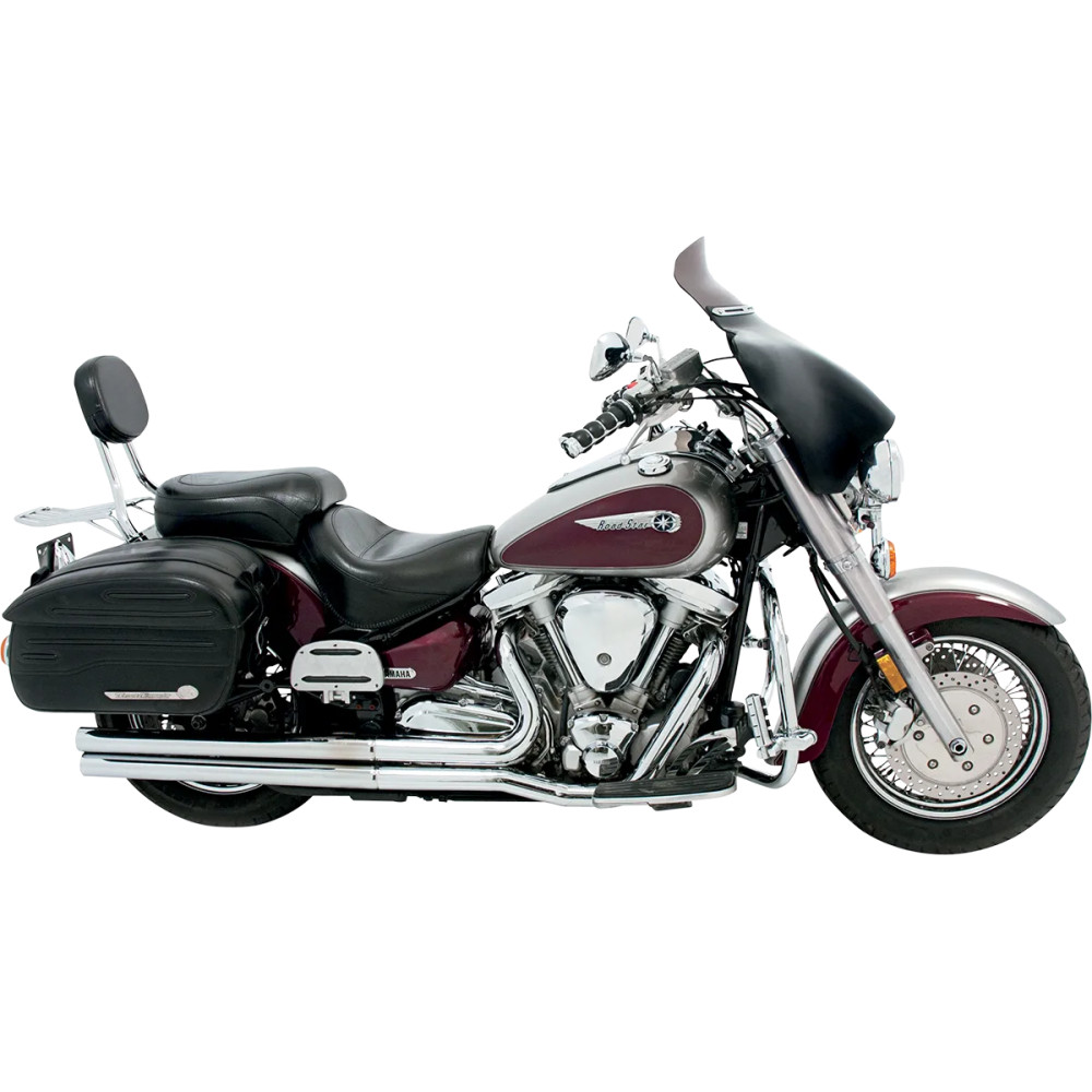 Embellecedor ranurado de acero inoxidable para Batwing Fairing — cromo pulido