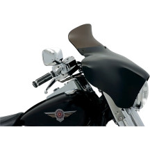 Parabrisas Batwing Spoiler — 16,5 cm de altura, Negro, Montaje fijo