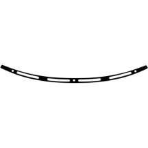Stainless Steel Windshield Trim — Black, Chrome, for Harley-Davidson fairings