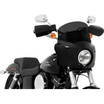 Road Warrior Windshield — 23 cm (9") height, Black/Smoke