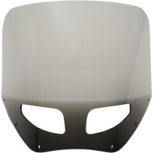 Road Warrior Windshield — 13" height, Black, Smoke