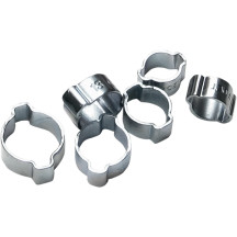 O-Clips — Double-Ear, 10 Pack, Silver Polished