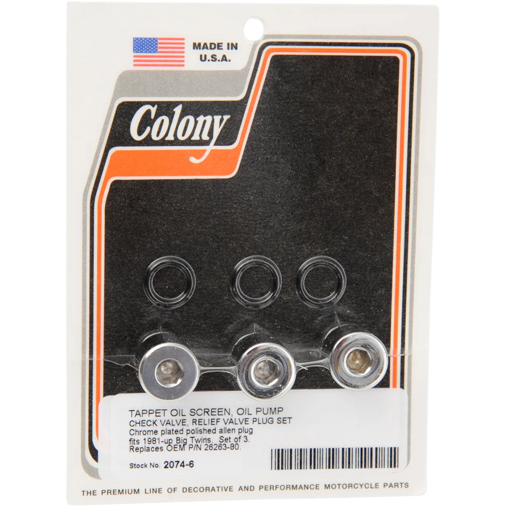 Oil Pump Plug — Oil Pump, Allen, Chrome Oil Pump Plug — Oil Pump, Allen, Chrome