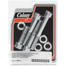 Kit de pernos para la pinza de freno delantera — Cromado