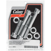 Front Brake Caliper Bolt Kit — Chrome