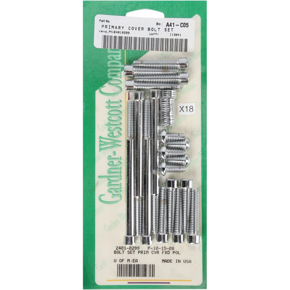 Primary and Derby Cover Bolt Kit Primary and Derby Cover Bolt Kit