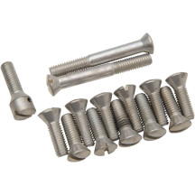 Kit de tornillos para la tapa superior de la transmisión — acabado cadmio, plateado