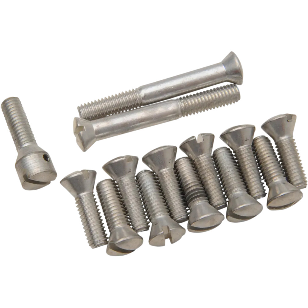 Kit de tornillos para la tapa superior de la transmisión — acabado cadmio, plateado
