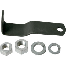 Carburetor Support Bracket — Linkert, Black parkerized, Silver