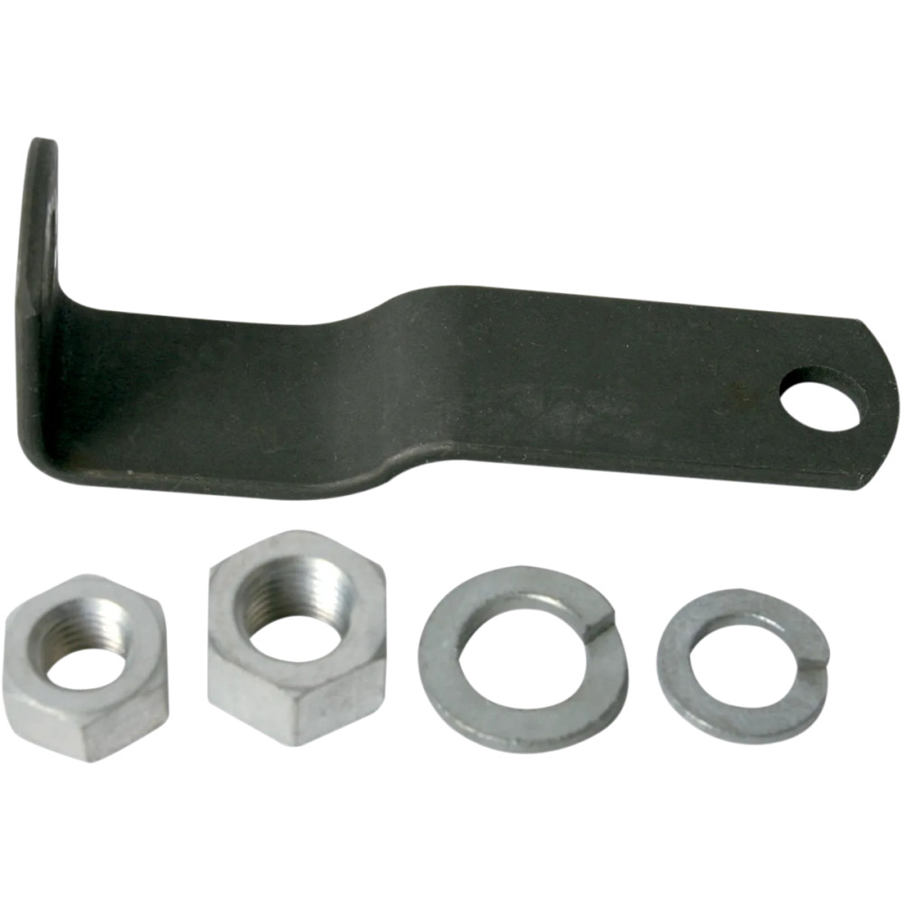 Carburetor Support Bracket — Linkert, Black parkerized, Silver