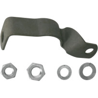 Carburetor Support Bracket — Linkert carburetor, Black, Silver