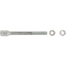 Front Brake Cable Adjuster — Front brake cable, hex head, silver