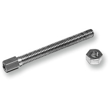 Front Brake Cable Adjuster — Front brake cable, hex head, silver