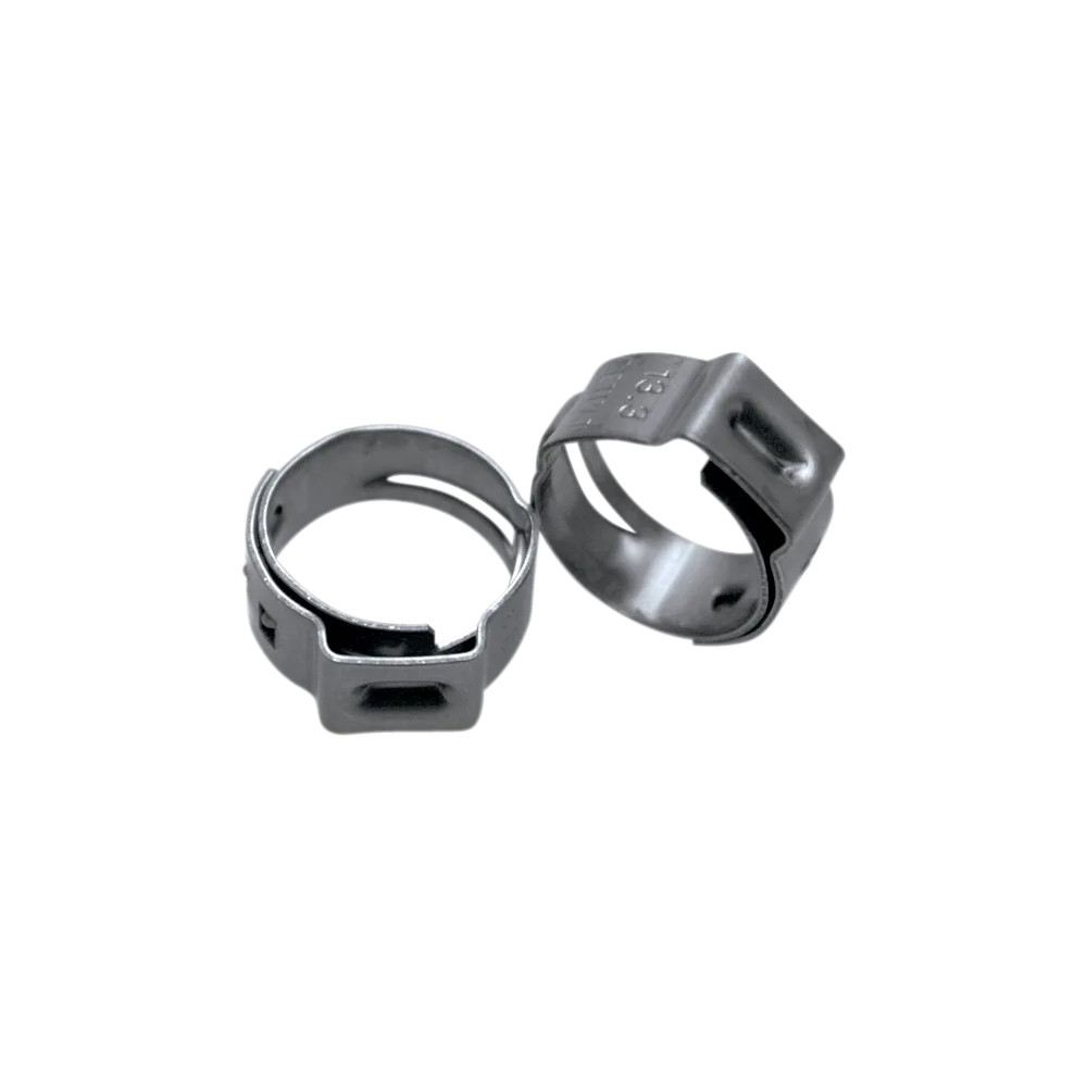 Stepless® Ear Clamps for Fuel System — 5/16" ID, 1/4" ID, 10 Pack, Silver