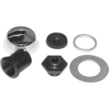 Kit de perno y cubierta de dirección — dirección, cromo, cabeza hexagonal