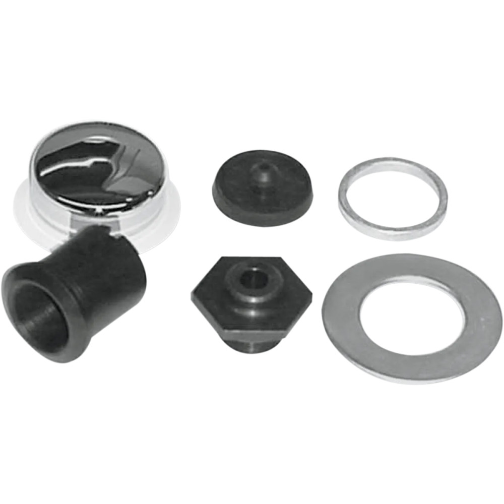 Kit de perno y cubierta de dirección — dirección, cromo, cabeza hexagonal