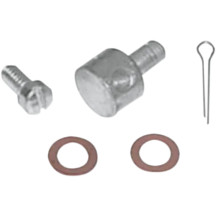 Kit de bloque de cable de palanca del acelerador para carburador Linkert/Bendix — Bañado en cadmio