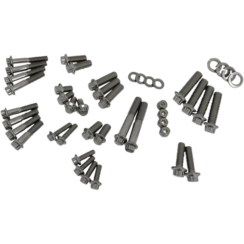 M8 Road Glide Kit de embellecimiento de chasis de 12 puntos — Plateado, pulido