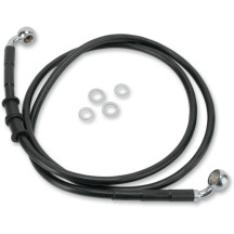 Juego de latiguillos de freno de vinilo negro de longitud extendida — Sobredimensionado +15.2 cm (6"), 127.5 cm (50-1/8"), sin A