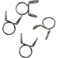 Refill Clamp Kit for Fuel Line — 9 mm, 4-pack, Silver
