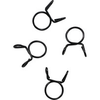 Refill Clamp Kit for Fuel Line — 10.3 mm (0.41"), 4 Pack, Black