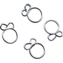 Refill Clamp Kit for Fuel Line — 7.6 mm, 4 Pack, Silver