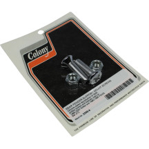 Tornillos/tuercas de montaje para soporte del guardabarros trasero — 3/8-24 x 15/16, cromado