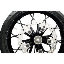 Kit de pernos flotantes Holeshot para rotor de freno delantero — negro pulido