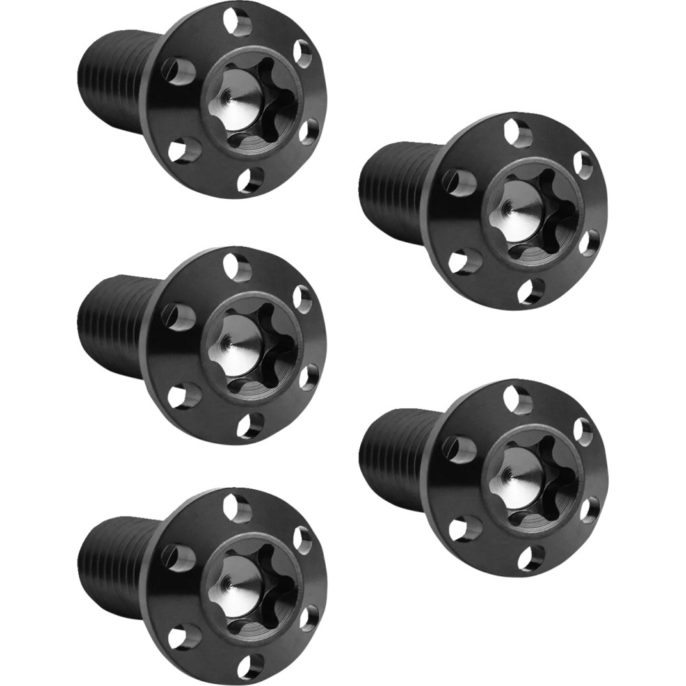 Kit de tornillos Holeshot para rotor de freno — Titanio, 3/8-16 x 25.4 mm