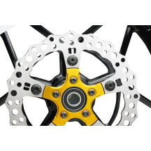 Kit de tornillos para rotor de freno Holeshot — rosca 5/16"-18, 22.2 mm (7/8"), titanio, negro pulido