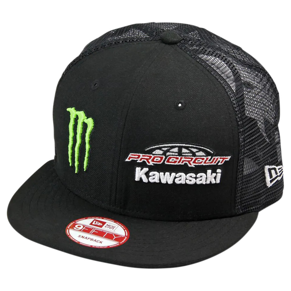 Gorra Pro Circuit Team — Talla única, ajuste Snapback, Negro