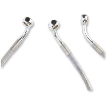 Kit de latiguillos de freno de acero inoxidable de longitud extendida — Sobredimensionado +6 pulg., 31,5 pulg., Delantero