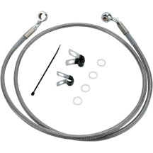 Kit de latiguillos de freno de acero inoxidable de longitud extendida — 112,5 cm (44-3/8"), Sobredimensionado +15,2 cm (6"), Del