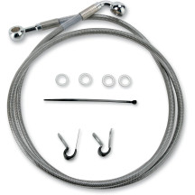 Kit de latiguillos de freno de acero inoxidable de longitud extendida — 111 cm (43-3/4"), Sobredimensionado +5,1 cm (2")