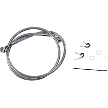 Kit de latiguillos de freno de acero inoxidable de longitud extendida — 111 cm (43-3/4"), Sobredimensionado +5,1 cm (2")