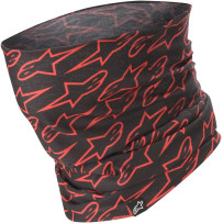 Tubular de cuello — Talla única, Negro, Rojo
