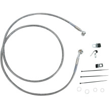 Kit de líneas de freno de acero inoxidable de longitud extendida — 52-1/4", Sobredimensionado +8", Delantero