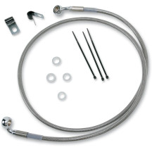 Juego de latiguillos de freno de acero inoxidable de longitud extendida — 120 cm (47-1/4"), Sobredimensionado +5.1 cm (2")