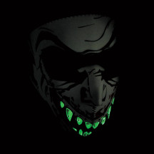 Neoprene Full-Face Mask — Glow-in-the-Dark, One Size
