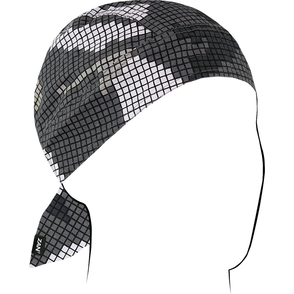 Flydanna® pañuelo de algodón para la cabeza — Talla única, gris