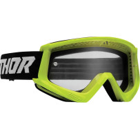 Youth Combat Racer Goggle — One Size, Fluorescent Yellow