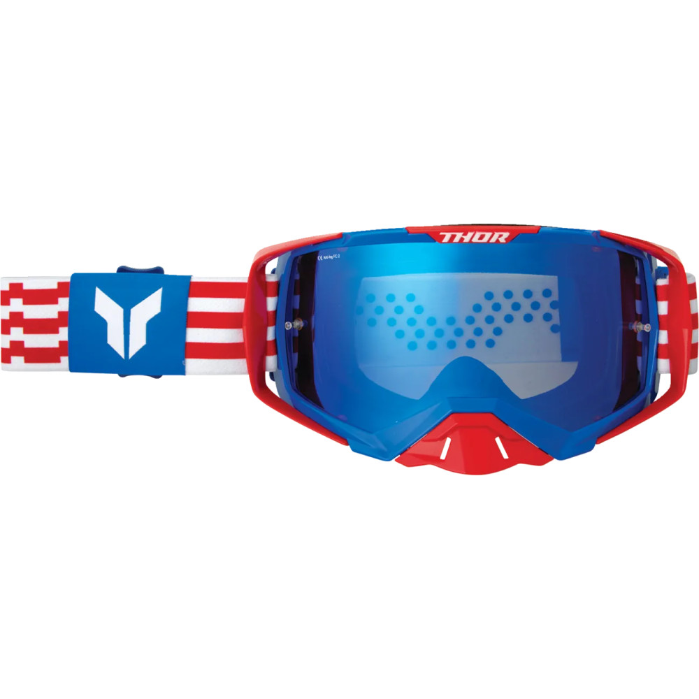 Activate Goggle — One Size, Blue, Red, White, Mirrored lens