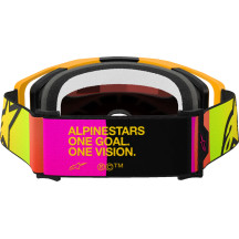 Gafas Vision 8 Corp — Talla única, rosa/amarillo, lente rojo espejo
