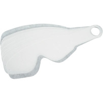 Tear-Offs réplica — Transparente, paquete de 50