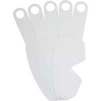 Réplicas Tear-Offs — paquete de 50, compatible con Klutch, Whip, Targa 3, transparente