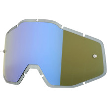 Accuri/Strata/Racecraft Goggle Lens — Fits Accuri, Strata, Racecraft, Injected blue mirror
