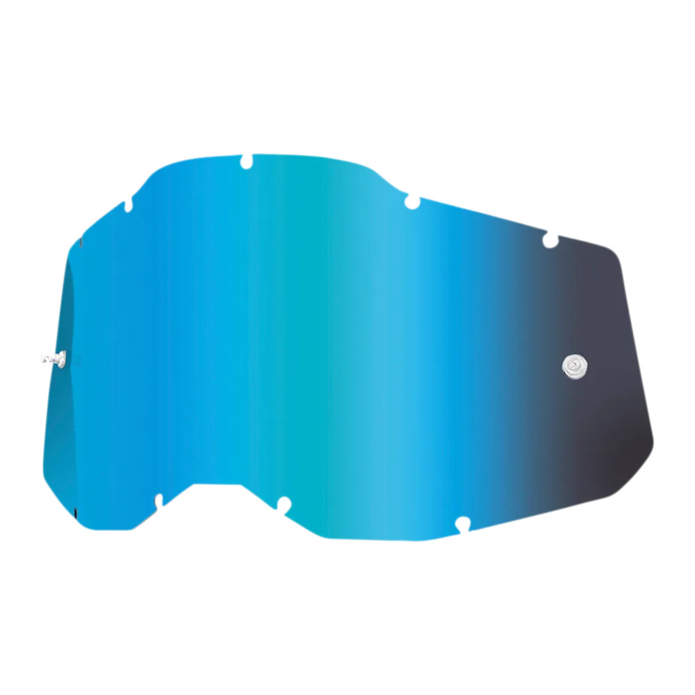 Accuri 2/Racecraft 2/Strata 2 Goggle Lens — Adult, Single lens, Blue mirror