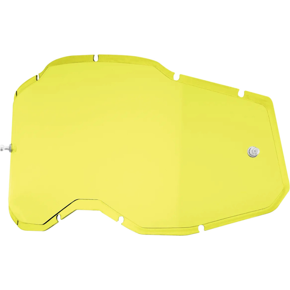 Accuri 2/Racecraft 2/Strata 2 Goggle Injected Lens — Single lens, fits Accuri 2, Strata 2, Racecraft 2, Yellow